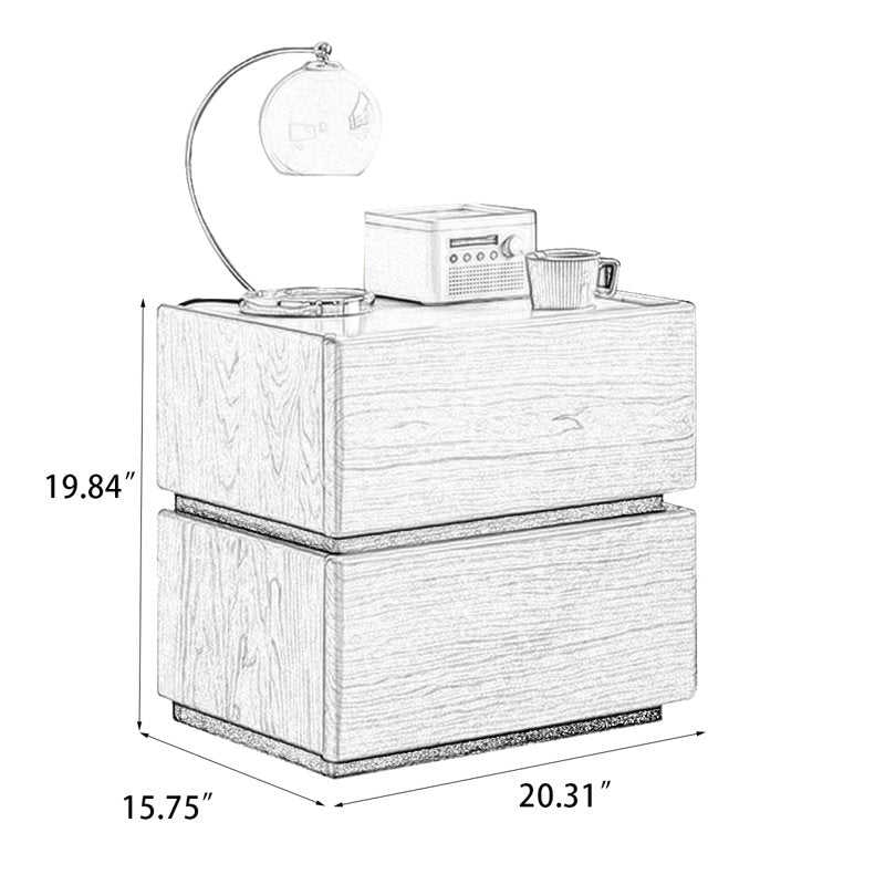 Havenwood Bedside Table