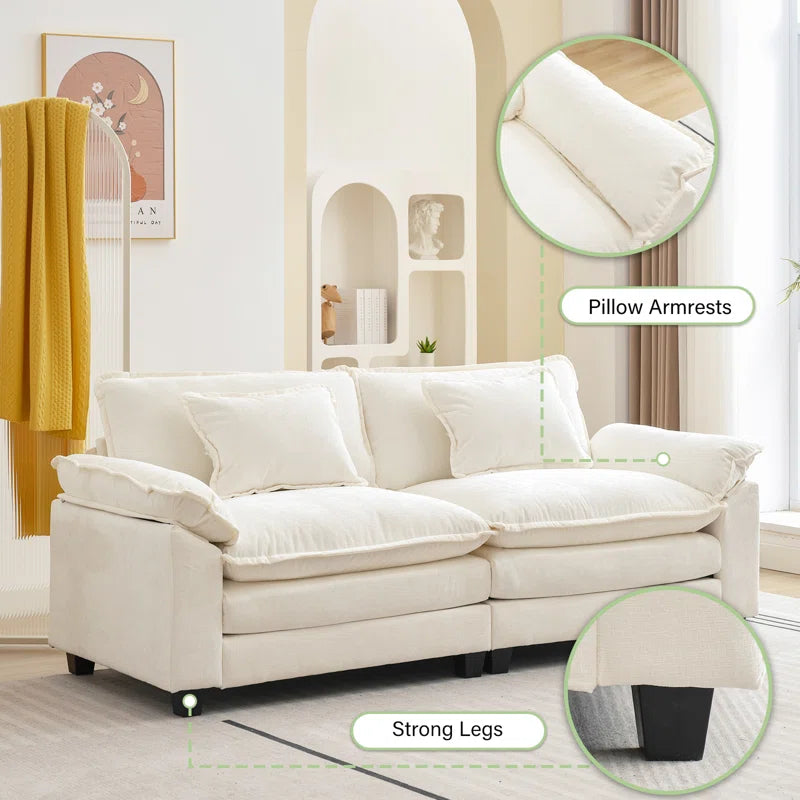 Comfy Cloud Couch Loveseat Sofa