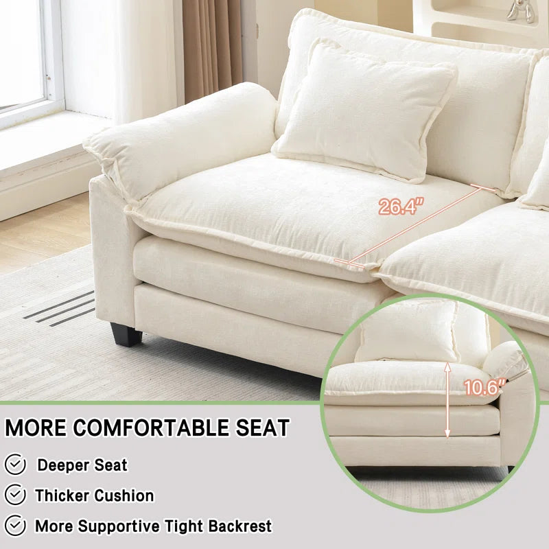 Comfy Cloud Couch Loveseat Sofa