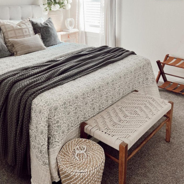 Leo Woven Bench Natural