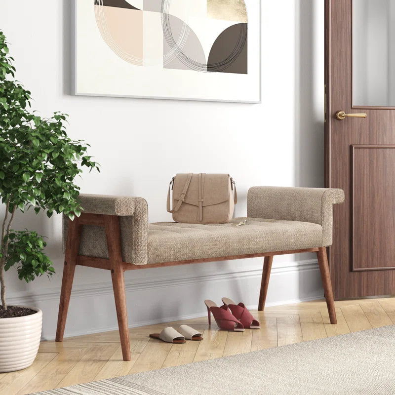Avie Button Tufted Accent Bench
