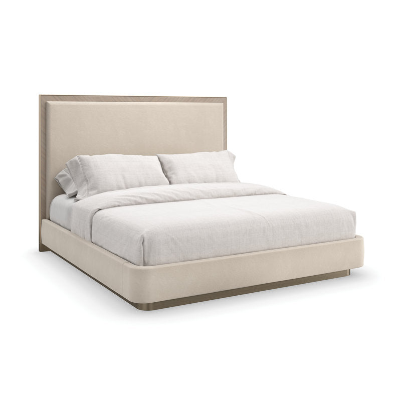 Athena Chevron Upholstered Bed
