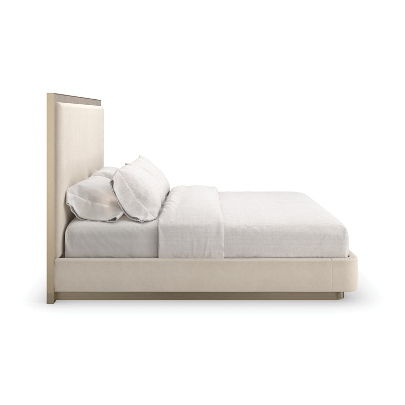 Athena Chevron Upholstered Bed