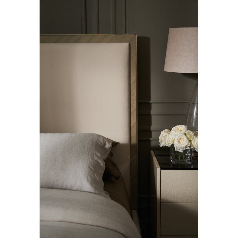 Athena Chevron Upholstered Bed