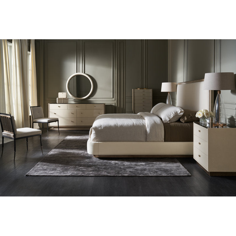Athena Chevron Upholstered Bed