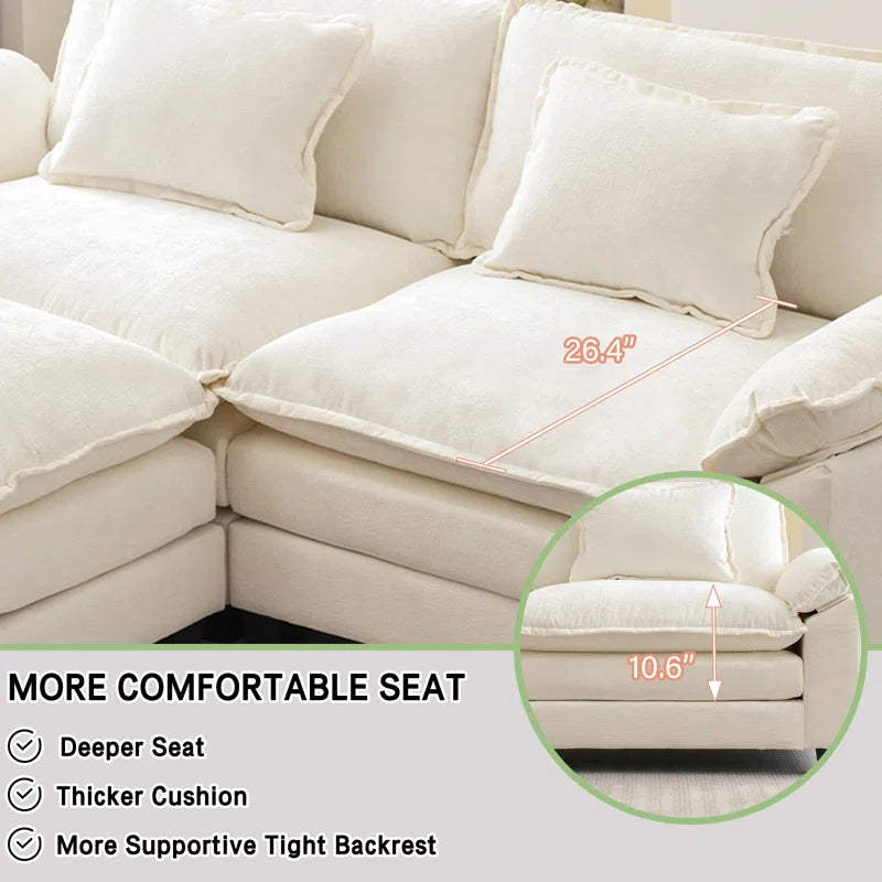 Comfy Cloud Couch Loveseat Sofa