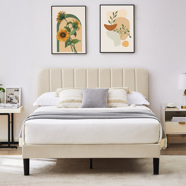Evelyn Upholstered Platform Bed
