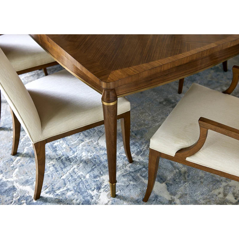 Beige Upholstered Arm Chair