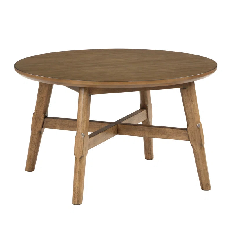 Bred 32" Round Solid Wood Coffee Table