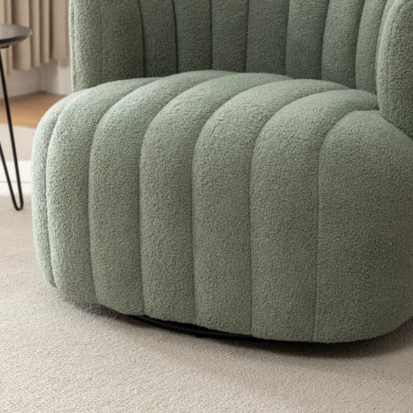 Benette Upholstered Swivel Barrel Chair