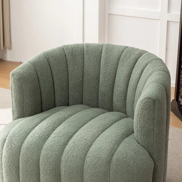 Benette Upholstered Swivel Barrel Chair
