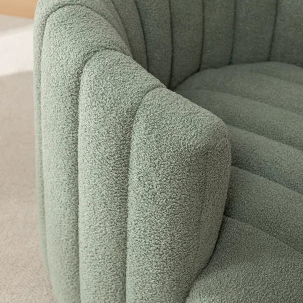 Benette Upholstered Swivel Barrel Chair