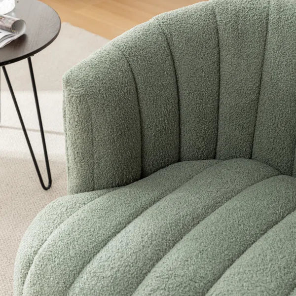 Benette Upholstered Swivel Barrel Chair