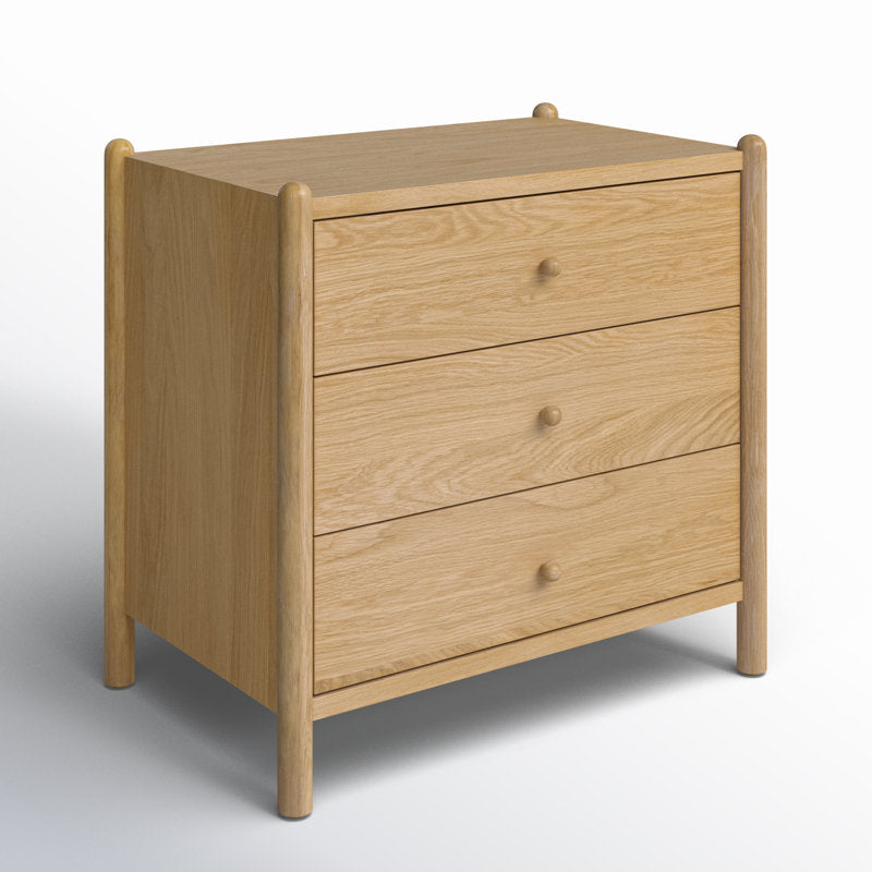 Eclipse 3-Drawer Nightstand