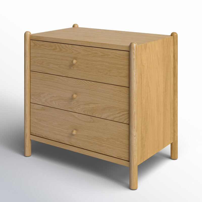 Eclipse 3-Drawer Nightstand