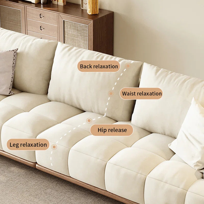 Masek solid wood Upholstered sofa