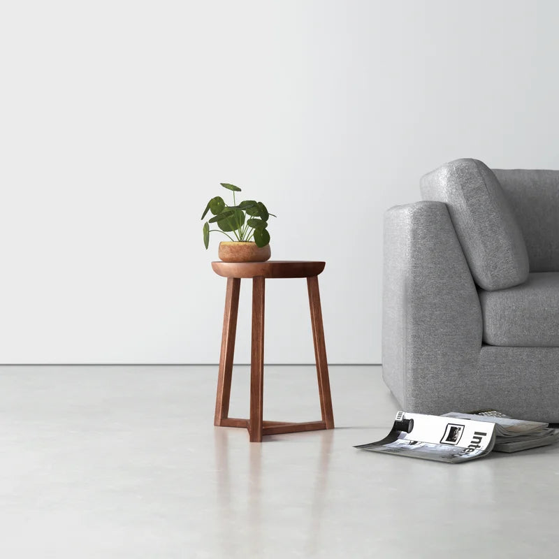 Classic Walnut Solid Wood End Table