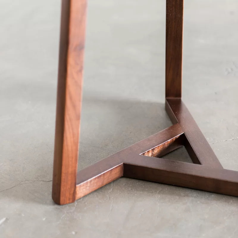 Classic Walnut Solid Wood End Table