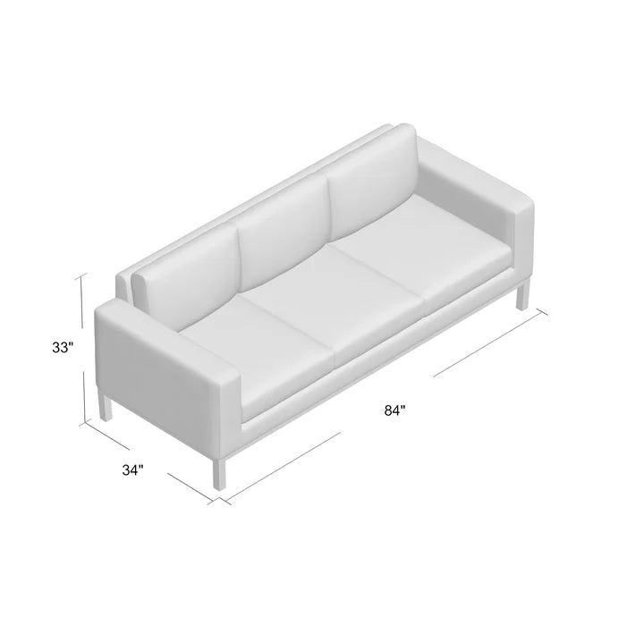 Pera 84'' Upholstered Sofa