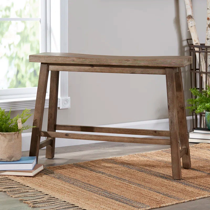 Colinn Rustic Wood Bench