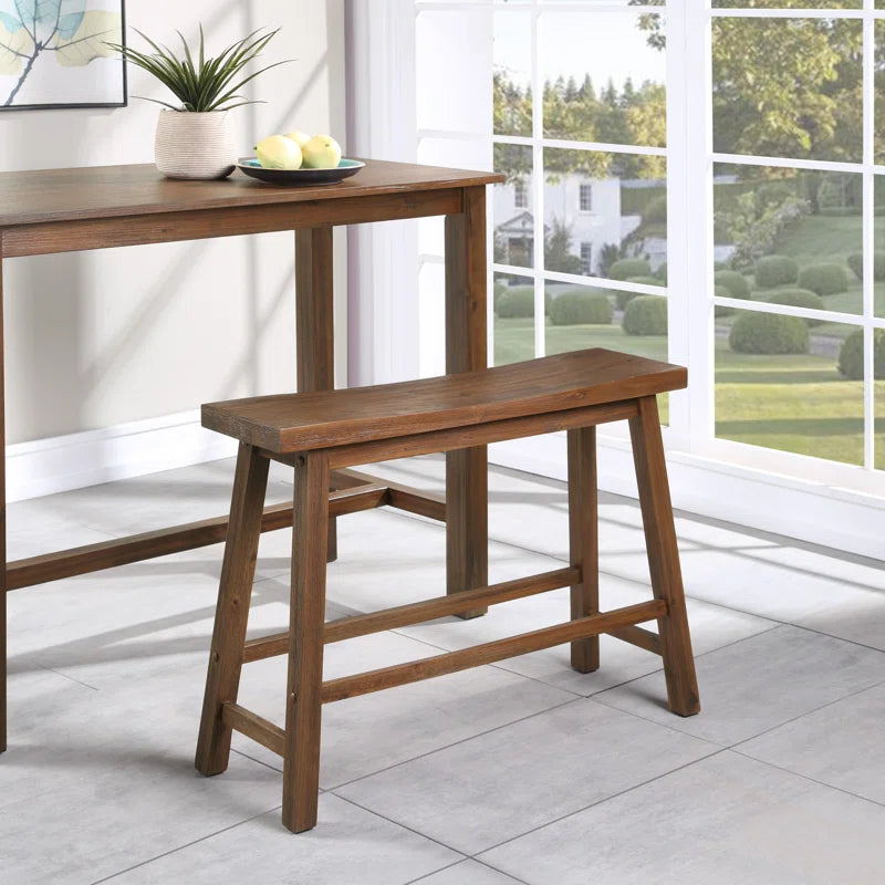 Colinn Rustic Wood Bench