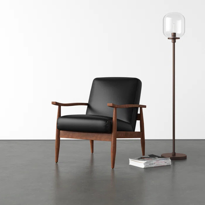 County Faux Leather Armchair