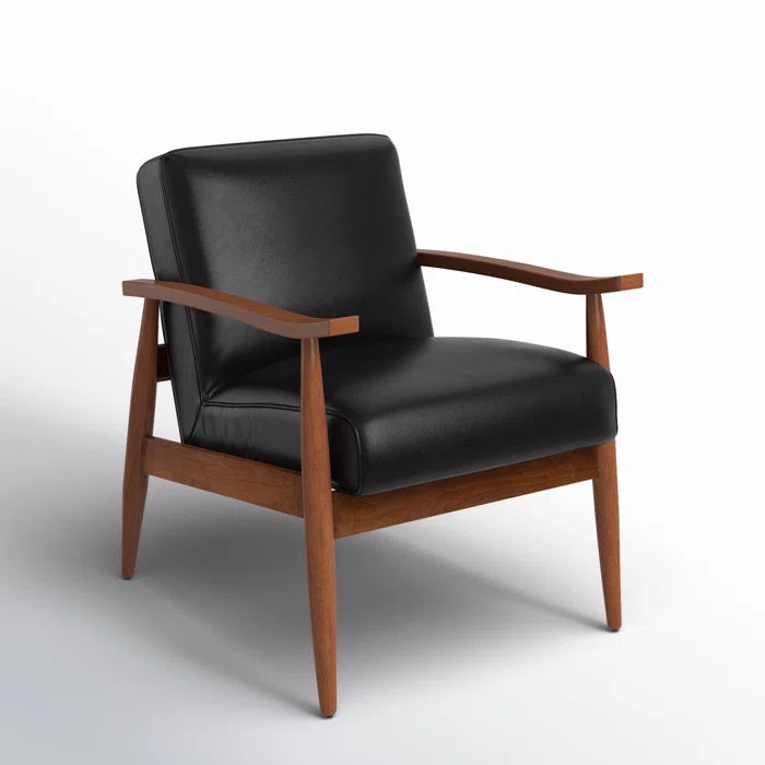County Faux Leather Armchair