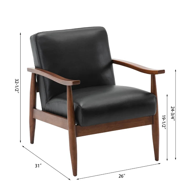 County Faux Leather Armchair