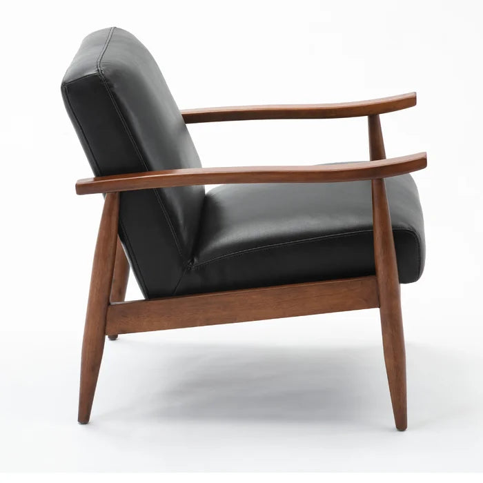 County Faux Leather Armchair