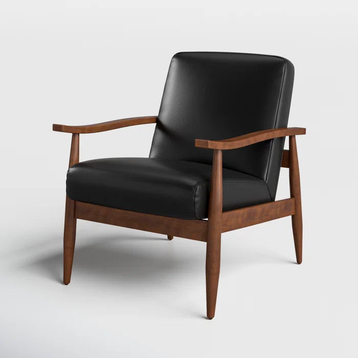 County Faux Leather Armchair