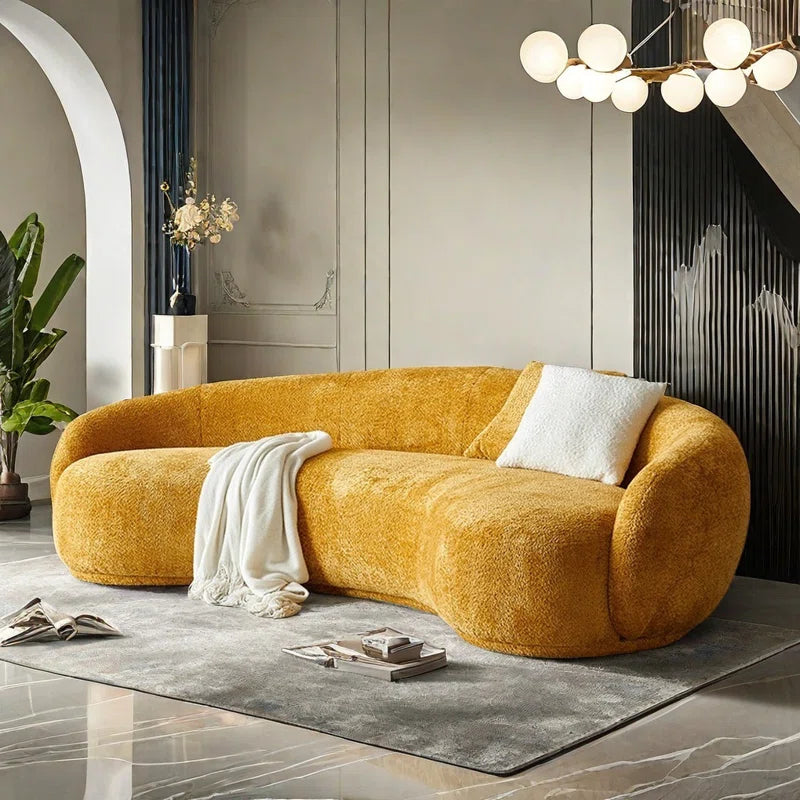 Modern Mininmal Curved Cashew Shaped Sofa