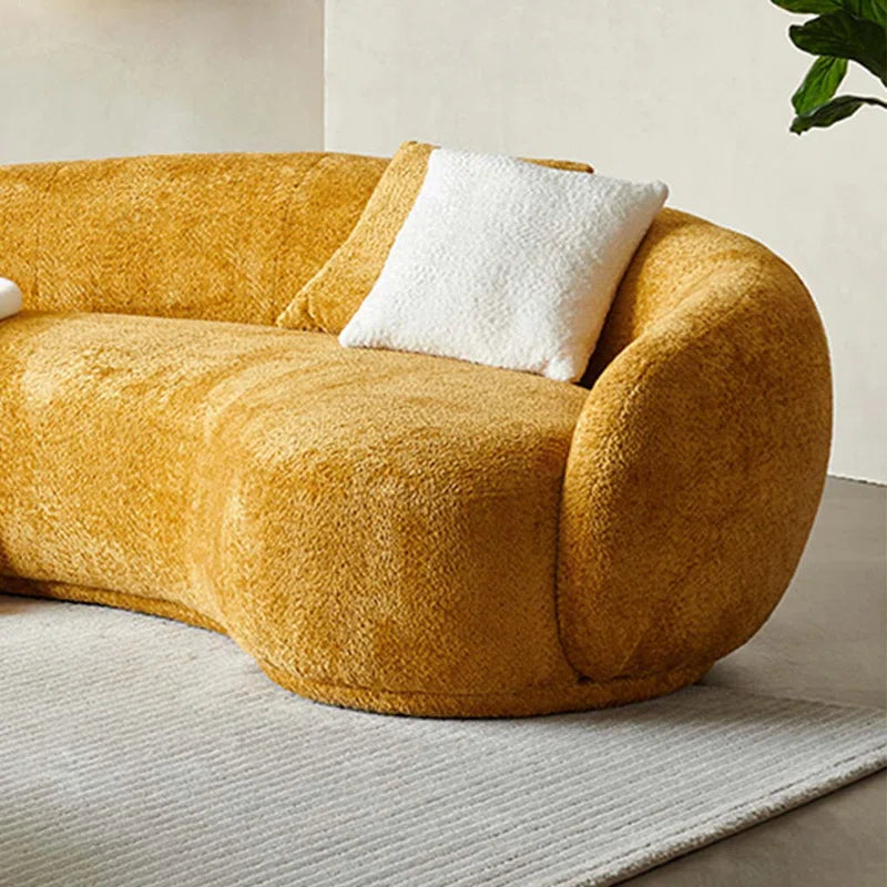 Modern Mininmal Curved Cashew Shaped Sofa