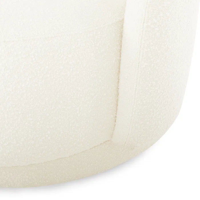 Modern Curve Boucle Upholstered Sofa
