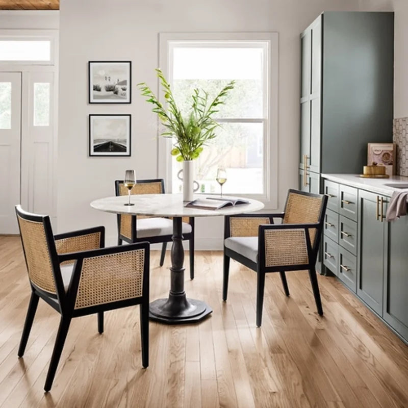 Teakwood Natural rattan Arm Chair