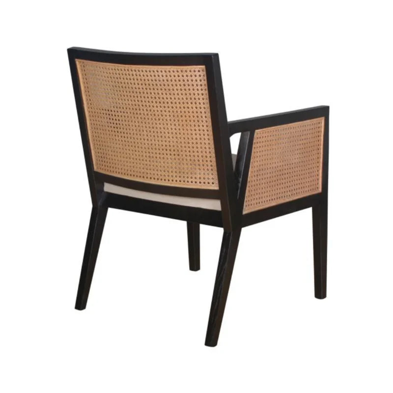 Teakwood Natural rattan Arm Chair