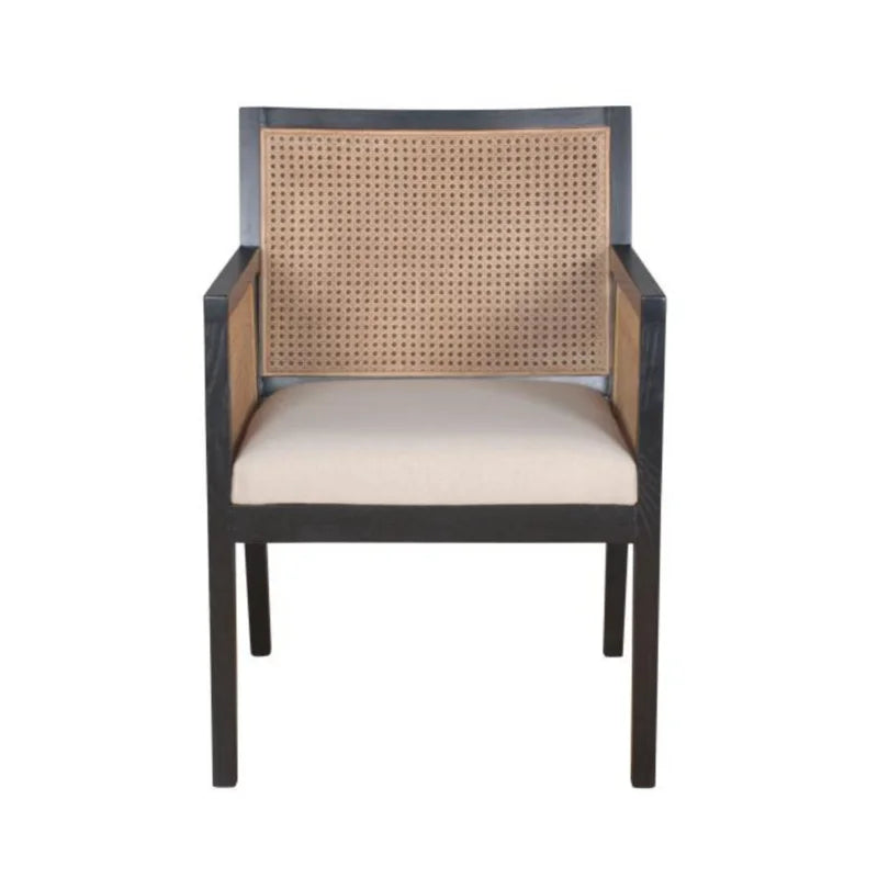 Teakwood Natural rattan Arm Chair