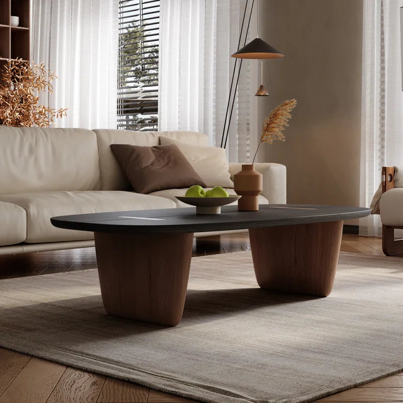 Oval Teak Wood Coffee Table