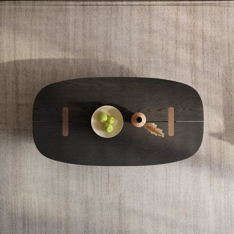 Oval Teak Wood Coffee Table