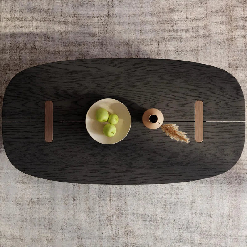 Oval Teak Wood Coffee Table