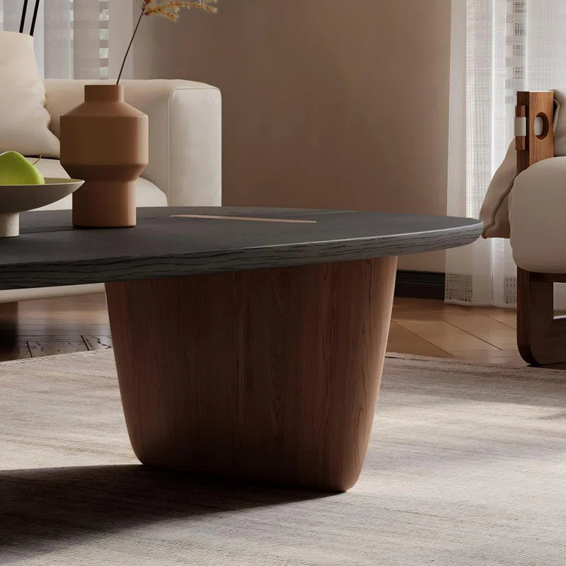 Oval Teak Wood Coffee Table