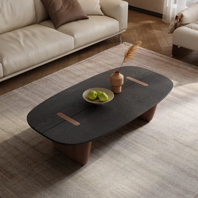 Oval Teak Wood Coffee Table