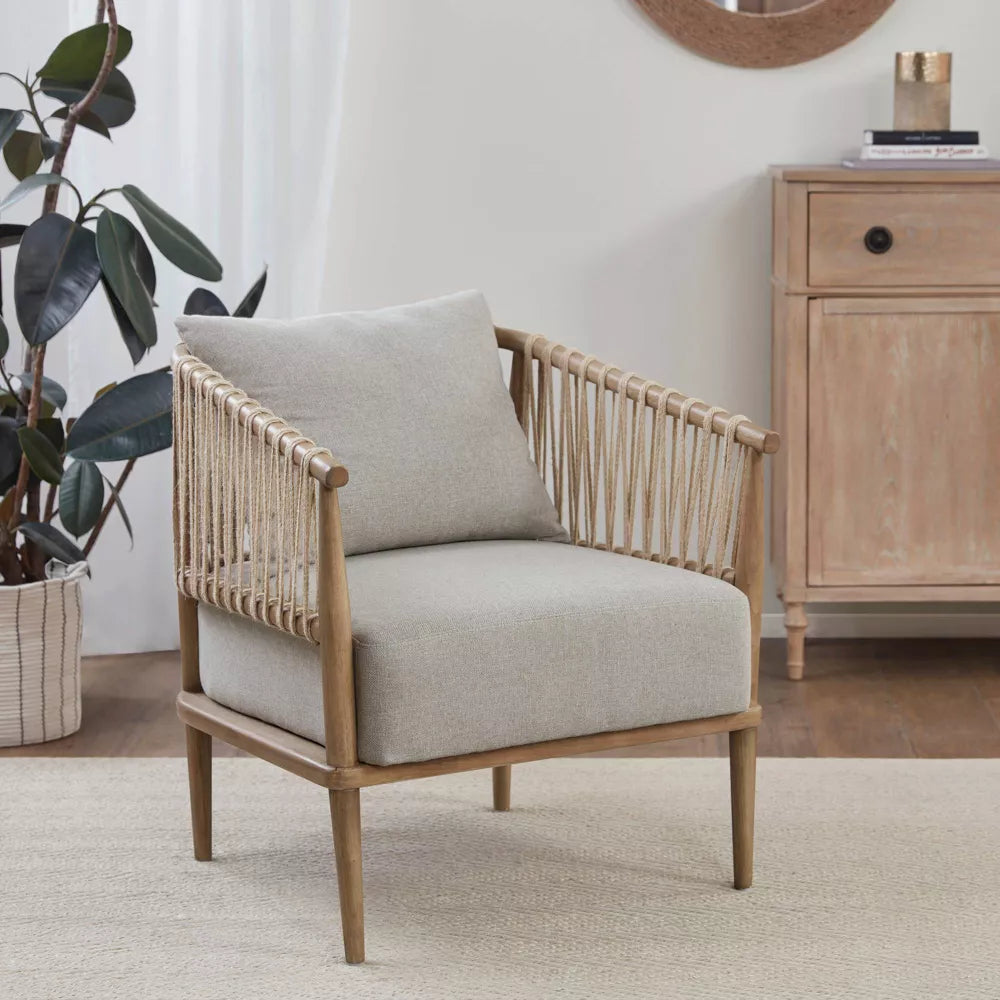 Freddy Natural Teak Accent Arm Chair