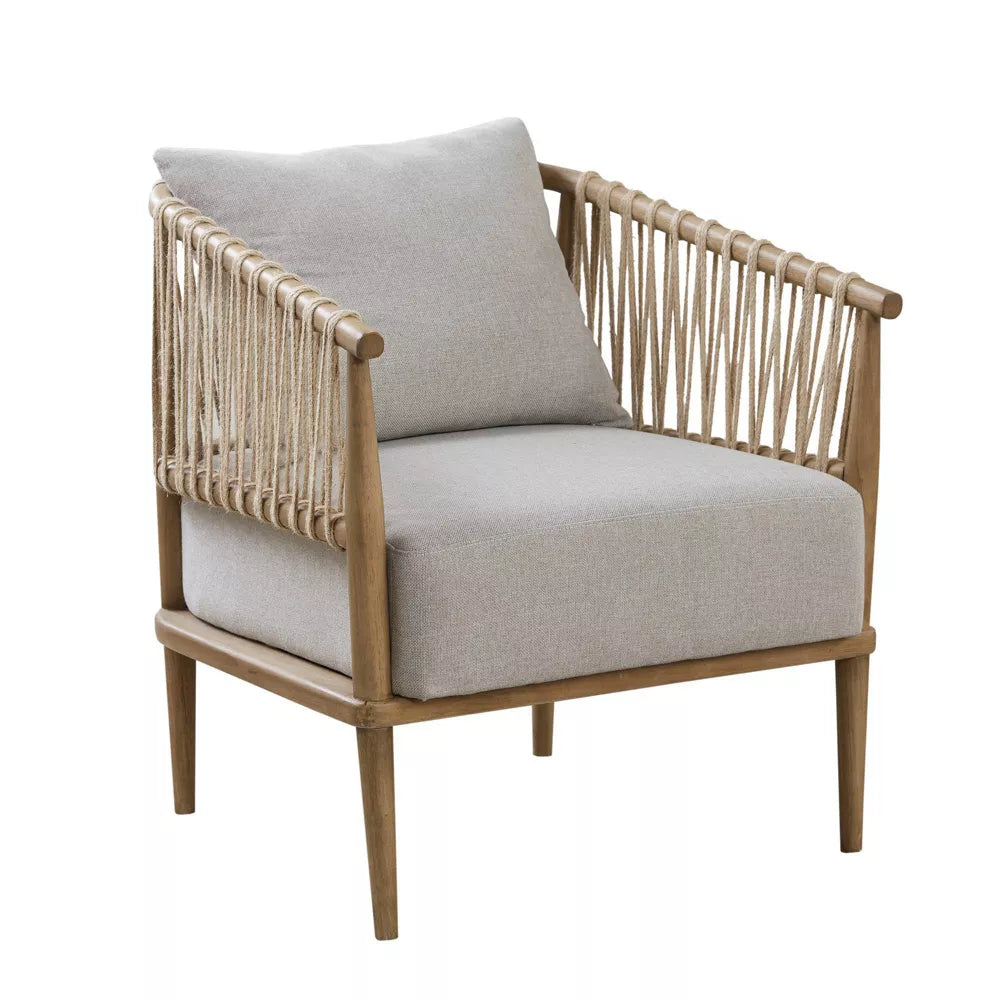 Freddy Natural Teak Accent Arm Chair