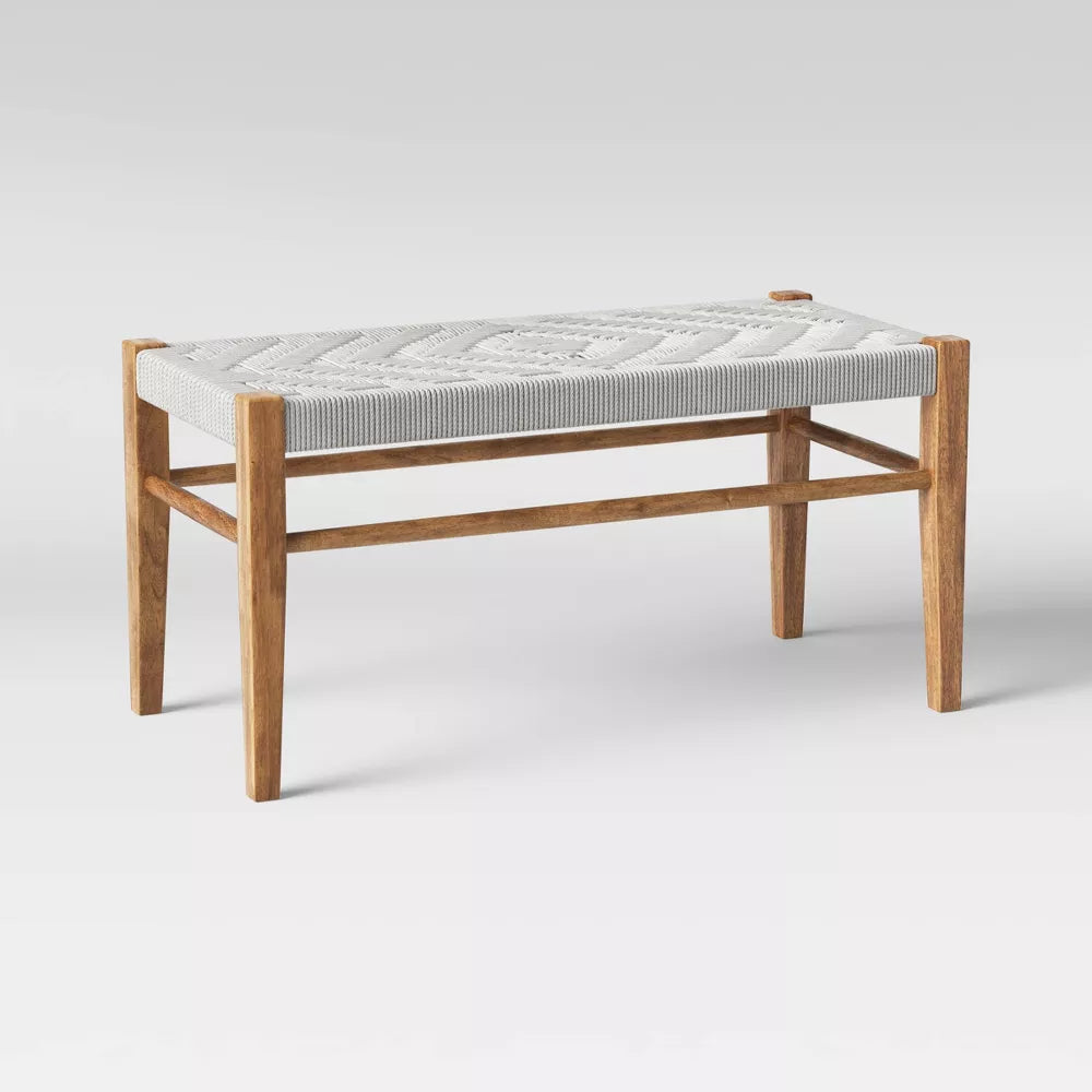 Leo Woven Bench Natural