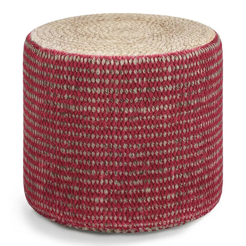 Jack Round Braided Pouf