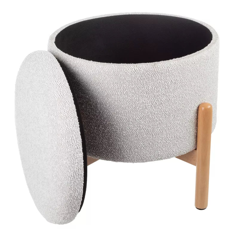 Lavish Storage Round Ottoman