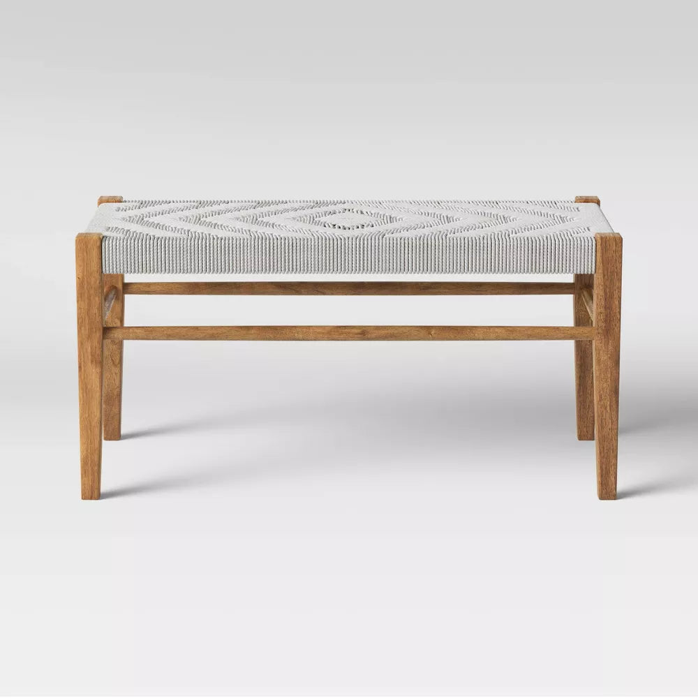 Leo Woven Bench Natural