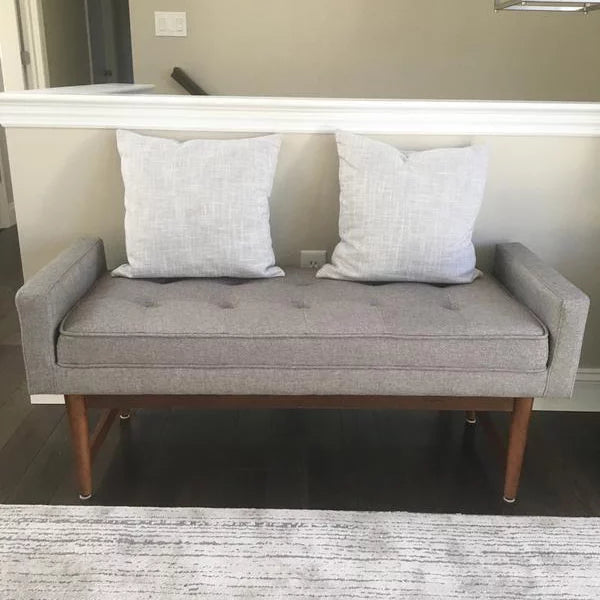 Verde Mid Century Modern Settee Bench