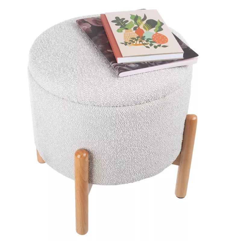 Lavish Storage Round Ottoman