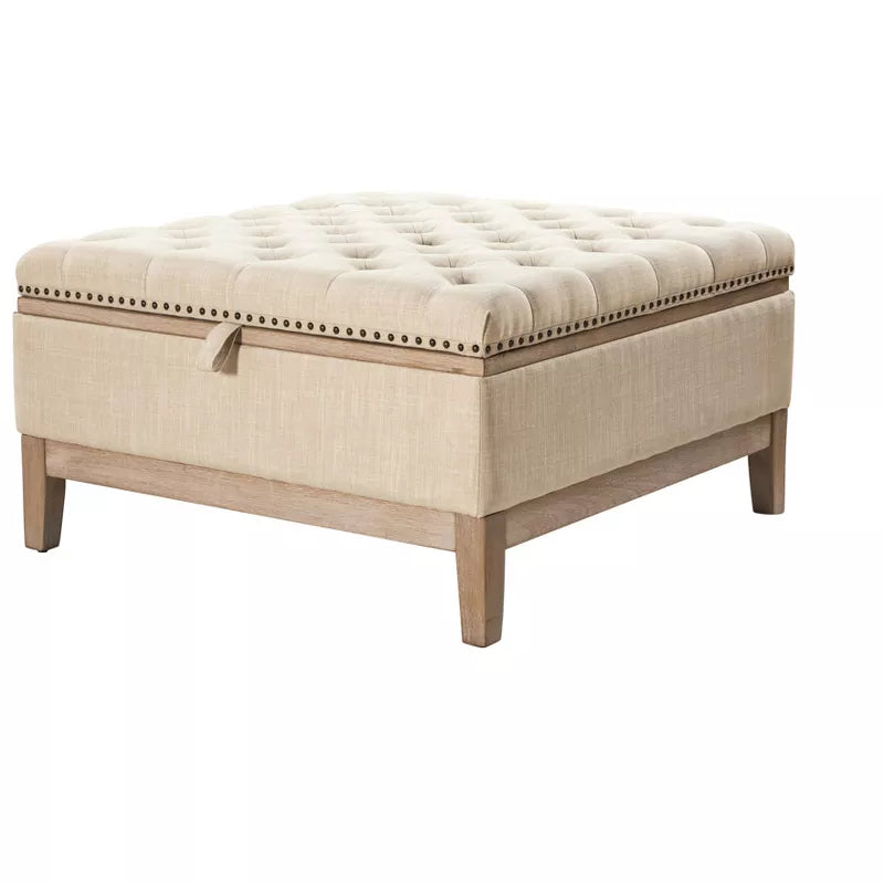 Florra Upholstered Storage Cocktail Ottoman